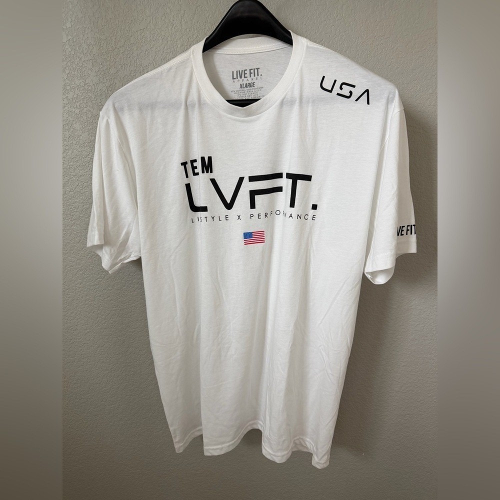 Men's White‎ LVFT. Graphic Short Sleeve Tee
